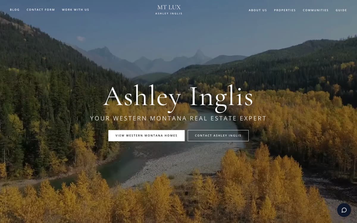 Mt Lux Realty's website homepage